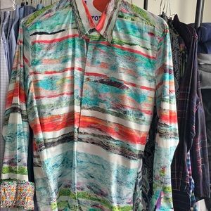 Men’s robert graham casual dress shirt